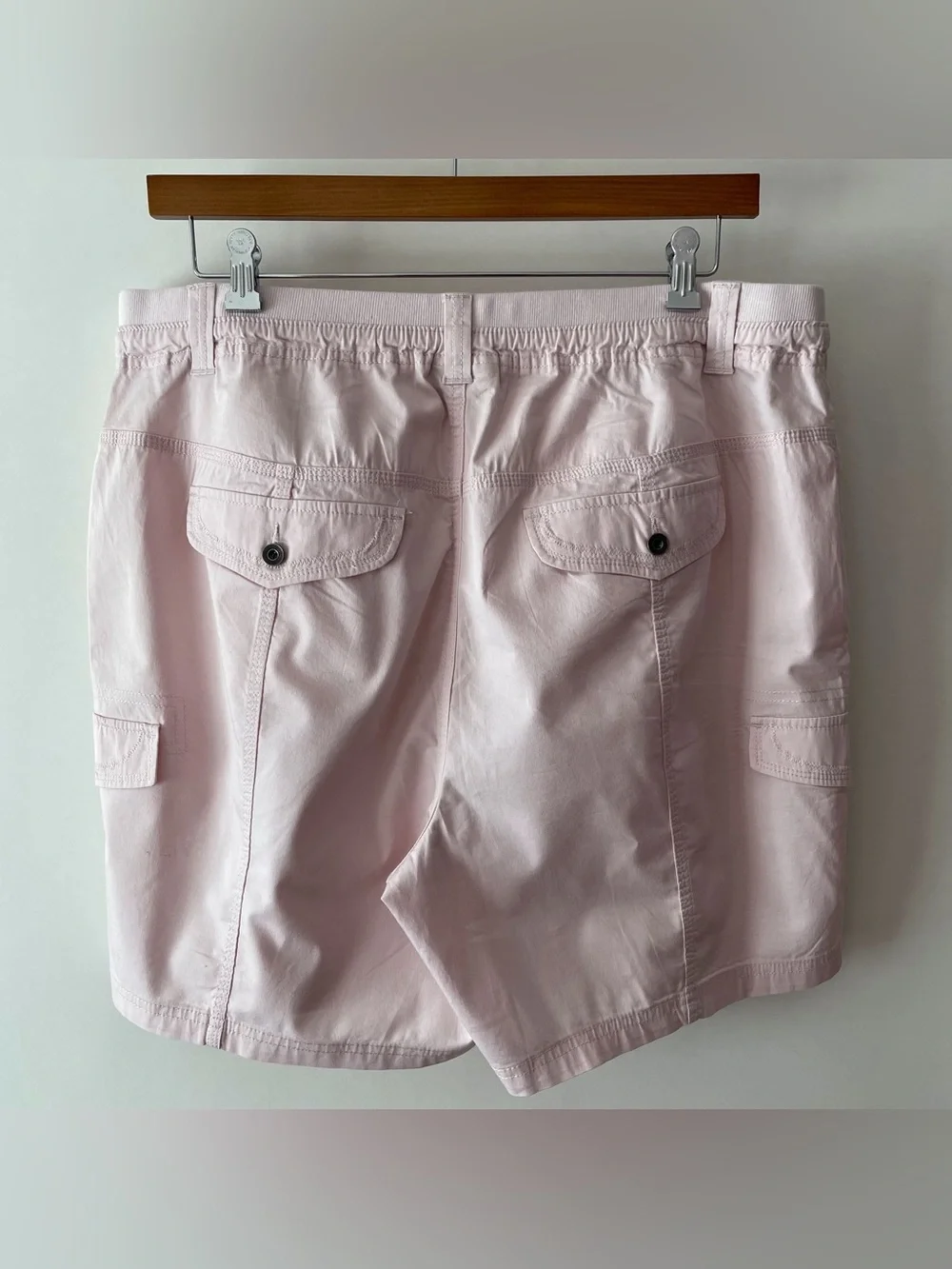 Style & Co. Light Pink Shorts Cotton Midrise Comfort Waist Size 18W